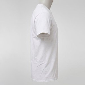 เสื้อยืดผู้ชายสีขาวพิมพ์ลายโลโก้ DTF แบบกำหนดเอง ขายดี คุณภาพสูง ผ้าฝ้ายผสมโพลีเอสเตอร์ แห้งเร็ว สไตล์ลำลองแนวสตรีท - Product Image 4