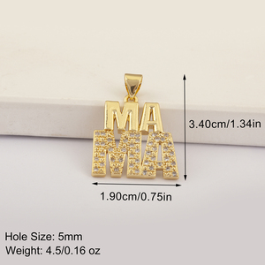 QIKU Ciondolo a <span class=keywords><strong>Cuore</strong></span> e Croce in Zirconia Cubica, Stile Retrò, per Creazione di Gioielli, Vendita all'Ingrosso con MOQ Basso - Product Image 5