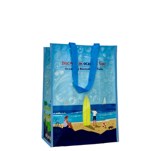 Bolsa de Compras de Tela No Tejida de Vietnam, Bolsa de Compras de RPET Reciclado, Funcional, Ecológica, Reutilizable, Brillante, Personalizada, de Plástico RPET - Product Image 3