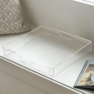 Elegante Bandeja de Servicio de Acrílico para Decoración, Bandeja de Acrílico Transparente Decorativa para Comedor, Bandeja de Acrílico para Presentación en la Cocina - Product Image 1