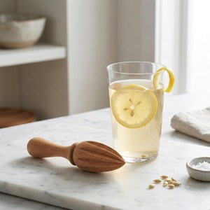 Wooden Citrus <b>Reamer</b> Bartender Useful Home Restaurant Kitchen Use Squeezer Shiny Polished Natural Craft Product - Product Image 5