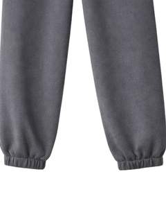 Conjunto de Sudadera con Capucha y Pantalones Deportivos Estampados en Gris Carbón para Mujer, Sudadera de Forro Polar con Pantalones a Juego, Atuendo Informal para Invierno - Product Image 6