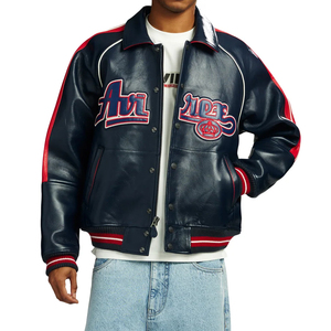 Men's <b>Real</b> <b>Leather</b> Avirex <b>Jacket</b> Premium Fashion Wear Soft Comfortable Embroidered Design Men <b>Leather</b> <b>Jacket</b> - Product Image 5
