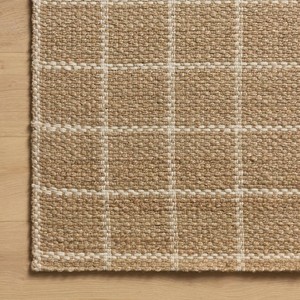 Alfombra Oriental Rectangular Trenzada Multicolor con Patrón Geométrico, Hilos Reciclados, Base de Yute, Pelo Bajo, Apta para Mascotas, Antideslizante - Product Image 5