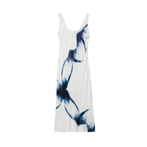 Vestido midi vintage con estampado para mujer, vestido con mangas abullonadas - Product Image 3