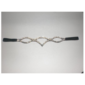 Top Trendy Mejor calidad Crystal Bling Horse Brow bandas para cuero caballo brida - Product Image 4