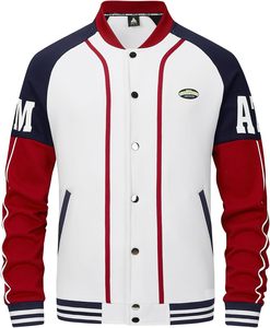 Veste universitaire haut de gamme avec broderie de patch personnalisée, corps en laine, manches en cuir, look streetwear décontracté - Product Image 3