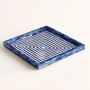 Bandeja Feng Shui de Lujo Hecha a Mano con Incrustaciones de Hueso Ecológicas, Diseño Decorativo Elegante, Calidad Premium para Servir en el Hogar y la Cocina - Product Image 2