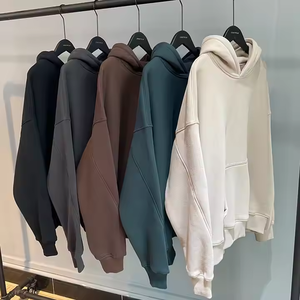 hoodies men men's High Quality <b>Thick</b> Clothing Custom Logo Embroidered Solid PatternTrendy new product-Heavyweight <b>Fleece</b> Blank - Product Image 6