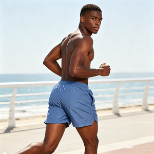 Wholesale Quick Dry <b>Men</b> Beach Shorts Lightweight Outdoor Fitness Running Windbreaker Shorts Custom Logo Swim <b>Trunks</b> - Product Image 3
