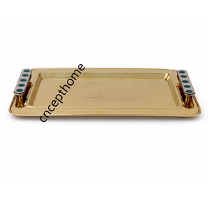 New Eco-Friendly Sustainable Handmade Elegant Metal Serving <b>Tray</b> for Home <b>Table</b> Wedding Decor - Product Image 6