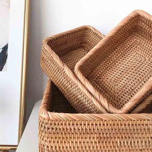 Natural Finished Custom Shape Woven Storage Rattan Basket For Home Restaurants Dining <b>Tabletop</b> Decorative Serving Fruit Basket - Product Image 4