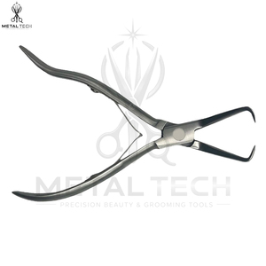 Alicates para Extensiones de Cabello de 5.5 Pulgadas con Forma Curva de Acero Inoxidable, Removedor de Microperlas y Abridor, Alicates para Extensiones con Agarre Cómodo - Product Image 3