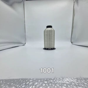 ไหมปักโลหะสีเงิน SHREE VIDHATA JARI ขนาด 110 ดีเนียร์ ชนิด MX-Type ไนลอน ความยาว 3800 เมตร น้ำหนัก 80 กรัม แบบม้วนใหญ่ สำหรับงานถักมือ - Product Image 1