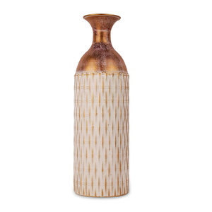 Ensemble de vases à fleurs en fer de qualité supérieure avec surface artisanale texturée et design d'exposition contemporain élégant - Product Image 5