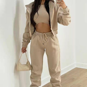 Conjunto Deportivo Personalizado para Mujer, Tallas Grandes, Transpirable, para Gimnasio, Fitness, Jogging, Chaqueta, Pantalones, Chaleco, Ropa de Yoga - Product Image 3