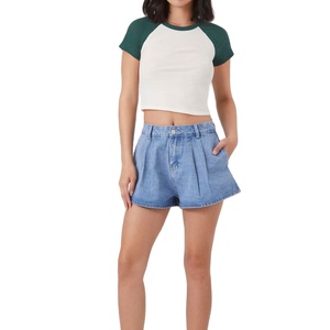 Camiseta de Verano para Mujer, Nuevo Diseño, Camiseta Corta de Algodón Elástico para Mujer, Fabricada por HS 2027 - Product Image 2