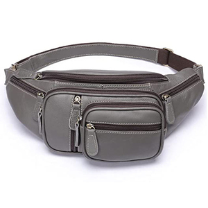 Riñonera Unisex de Piel de Oveja, Bolsa de Cintura de Cuero Genuino con Logotipo y Color Personalizados - Product Image 6