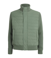 Veste matelassée légère en toile respirante et écologique pour homme, fermeture éclair intégrale, manches longues, coupe-vent, vêtements d'extérieur d'hiver, chaude et décontractée