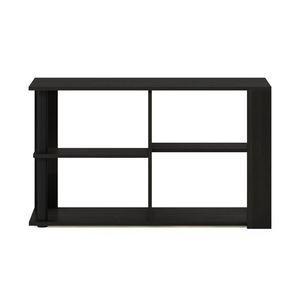 Tavolino da caffè stretto Espresso/Black Romain con ripiani - Product Image 2