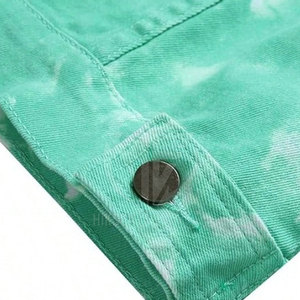Ropa Casual para Exteriores, Chaqueta de Mezclilla de Corte Clásico con Botones en la Parte Delantera, Manga Larga, Cómoda y a la Moda, Venta al Por Mayor - Product Image 5
