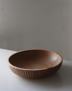 Handcarved Beech Wood Bowl Unique Woodturning Centerpiece Eco-Friendly Home Decor Classic Design for Party Use - Product Image 4