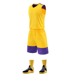 Uniformes de basket-ball de haute qualité, en polyester, à séchage rapide, en vente, ensembles de maillots de basket-ball - Product Image 2