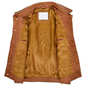 แจ็คเก็ตหนังสไตล์ทรัคเกอร์ ทนทาน พร้อมซับในที่ใส่สบาย เหมาะสำหรับอากาศเย็น แจ็คเก็ตฤดูหนาวสไตล์ทรัคเกอร์ - Product Image 6