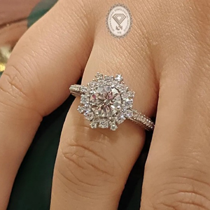 แหวนเพชรเพาะเลี้ยง 2.80 กะรัต รับรองโดย IGI สำหรับผู้หญิง ทอง 14K 18K แหวนหมั้นหรูหรา ของขวัญเครื่องประดับเจ้าสาวสำหรับงานแต่งงาน - Product Image 6