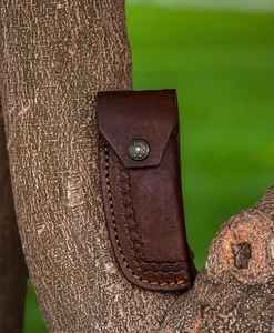 Navaja Plegable de Bolsillo Personalizada de Damasco para Uso Diario con Mango de Madera y Latón Grabado a Mano, Compatible con OEM para Proyectos DIY - Product Image 3