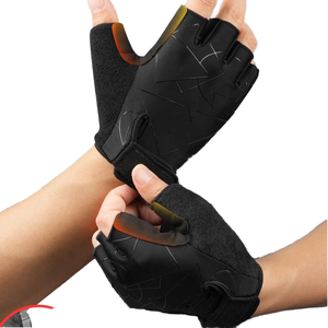 Guantes de ciclismo para Fitness, medio dedo, para hombres y mujeres, transpirables, soporte de muñeca, gimnasio, mancuernas, guantes de entrenamiento deportivo, guantes antideslizantes para montar - Product Image 5