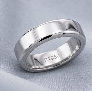 Classic 6MM Plain Rhodium Plated Wedding Band <b>Ring</b> Platinum 925 Silver 9K 14K 18K Gold Comfort Fit Women's Fine Jewelry OEM ODM - Product Image 1