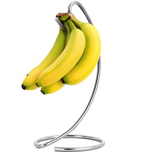 Cesta de almacenamiento de cocina con forma de círculo para organizar frutas, soporte metálico para plátanos, soporte colgante para frutas - Product Image 1