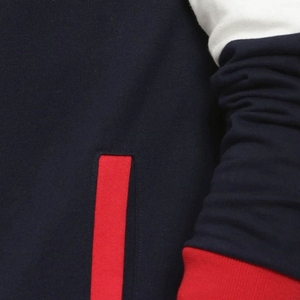 เสื้อแจ็คเก็ตบอมเบอร์แบบมีฮู้ดสำหรับผู้ชาย สไตล์สปอร์ตวาร์ซิตี้ พรีเมียม ชิ้นงานคุณภาพสูง ขนาดสั่งทำได้ เนื้อผ้านุ่ม น้ำหนักเบา แฟชั่นสไตล์วิทยาลัยและสตรีทแฟชั่น - Product Image 5