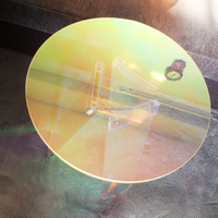 Acrylique Console Bureau Irisé arc-en-ciel Coloré Brillant Côté pour la Fête Personnaliser Moderne Luxe Rond