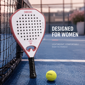<span class=keywords><strong>Raquette</strong></span> de <span class=keywords><strong>padel</strong></span> pour femmes, carbone 12K, 350g, légère, design floral, cadre entièrement en carbone de 38 mm, face texturée, vente en gros OEM, <span class=keywords><strong>raquette</strong></span> de tennis - Product Image 4
