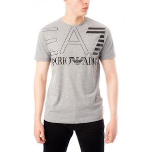 T-shirts imprimés décontractés en tricot 100% coton écologique pour hommes, manches courtes, doux, anti-boulochage, col rond, logo client, printemps-été - Product Image 4