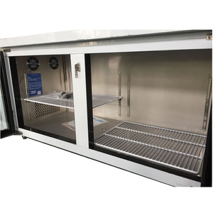 Venta caliente de acero inoxidable de una sola temperatura personalizado <span class=keywords><strong>SUMYO</strong></span> ED15L2 2 puertas 2 estantes ventilador refrigeración nevera congelador para restaurante - Product Image 5