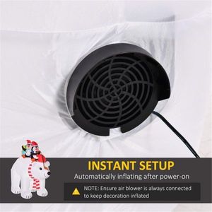 Pupazzo di Neve Gonfiabile Natalizio per Decorazioni Esterne Festive - Product Image 3