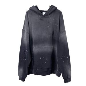 เสื้อฮู้ดผู้ชายสไตล์วินเทจซักกรดเสื้อสวมหัวเสื้อสเวตเตอร์แบบสวมหัวเสื้อลำลองใส่ได้ทุกเพศเสื้อฮู้ดแบบกำหนดเองใส่ได้สบาย - Product Image 3