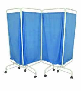 Écran de chevet d'hôpital à 4 panneaux, instrumentation de classe I, équipement médical et métallique de haute technologie en acier inoxydable - Product Image 1