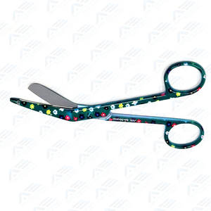 Design et couleur personnalisés prix d'usine 7.5 Ciseaux traumatologiques EMT Utilitaire d'urgence Ciseaux à bandage en acier inoxydable Instrument médical - Product Image 4