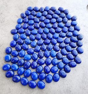 Pierres précieuses naturelles calibrées en lapis-lazuli AA Plus, cabochons ovales, pour la création de bijoux - Product Image 6