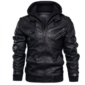 Fabricante de Chaquetas de Cuero Personalizadas, Chaqueta de Cuero Genuino para Motociclistas, Chaquetas de Cuero para Hombre al por Mayor, Proveedor de Chaquetas de Cuero OEM - Product Image 1