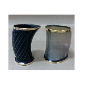 Vaso de cuerno tallado ecológico con asa de cuerno de buey, forma natural, estilo romántico, para logotipo personalizado - Product Image 1