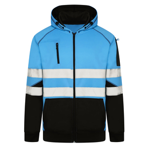 Sudaderas reflectantes de seguridad para control de tráfico y operaciones de almacén, sudaderas de trabajo transpirables para ventas - Product Image 2