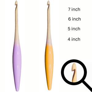 Knitting Crochet Hook 5.5 mm Ergonomic Design and Custom Color <b>Needlework</b> - Product Image 4
