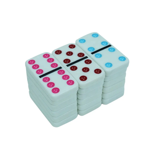 Juego de Dominó Doble 6 Jumbo Verde de Resina, 28 Fichas de Dominó de Urea de 12 mm, Tamaño Torneo Personalizado, Sin Caja Interior, para Juego de Casino - Product Image 2
