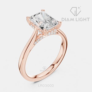 Bridal Engagement Wedding <b>Ring</b> for Women Jewelry Gift IGI Certified 2.47CT Radiant Cut Lab Grown Diamond <b>Ring</b> Set 14K White Gold - Product Image 4