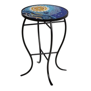 Mesa de Centro Moderna y Ecológica de Hierro Esmaltado Personalizable, con Piedras Preciosas, para Sala de Estar - Product Image 4